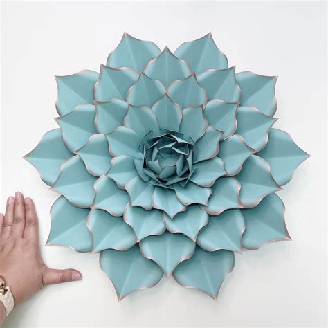 succulent   printable giant paper flower template  large paper