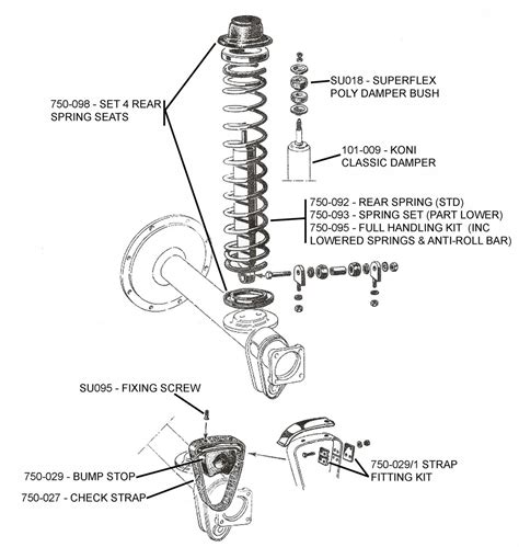 rear suspension parts diagrams  classic alfa