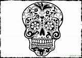 Dead Coloring Pages Skulls Getcolorings sketch template