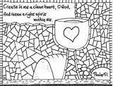 Coloring Psalm sketch template