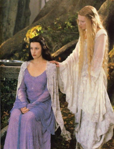 arwen and galadriel the lord of the rings i do not remember this scene and i ve watched the