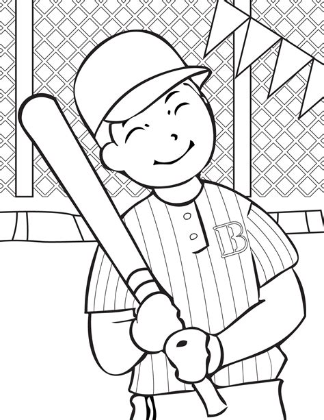 printable baseball coloring pages  kids  coloring pages