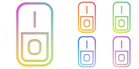 switch off icon gradient color style iconfu
