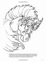 Coloring Pages Unicorn Unicorns Books Book Fantasy Horse Sheets Dover Colouring Printable Color Adult Christy Choose Board Amazon sketch template