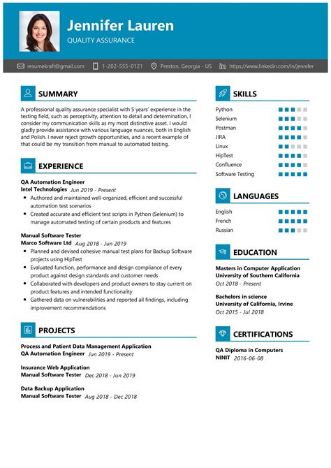 quality assurance resume sample   resumekraft