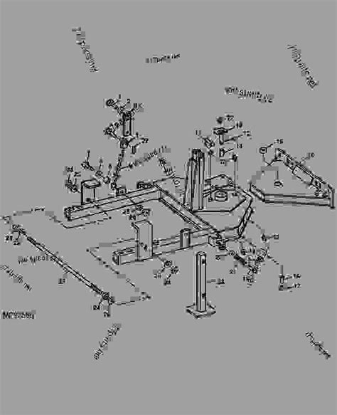 frame late production  broom rotary john deere  broom rotary