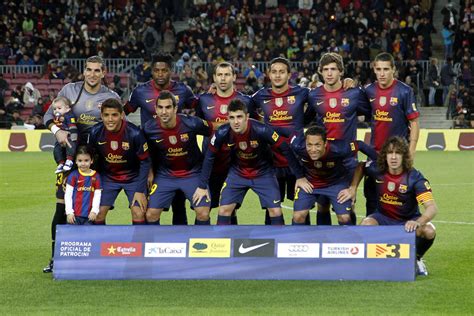 fc barcelona squad picture   football club pictures