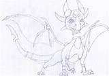 Cynder Coloring sketch template