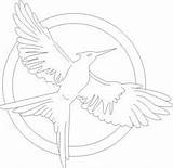 Mockingjay Coloring Hunger Games Pages Outline Pumpkin Drawing Stencil Color Draw Book Deviantart Pixels Game Symbol Getcolorings Patterns Printable Stencils sketch template