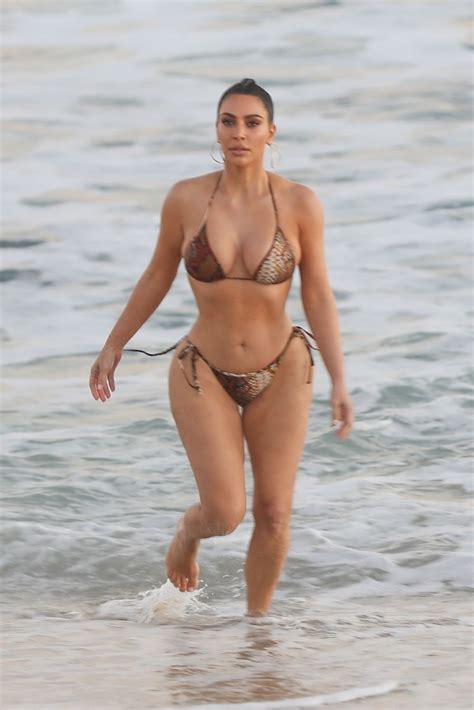 kim kardashian sexy bikini set bts 19 photos the