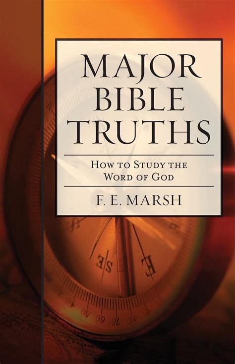 Major Bible Truths By F E Marsh English Paperback Book Free Shipping