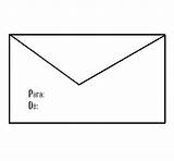 Envelope Coloring Pages Coloringcrew sketch template