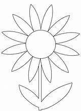 Flower Printable Flowers Spring Template Coloring Pages Easter Sheets Templates Clip Kids Cutouts Collage Stencil Pattern Cut Preschool Craft Crafts sketch template