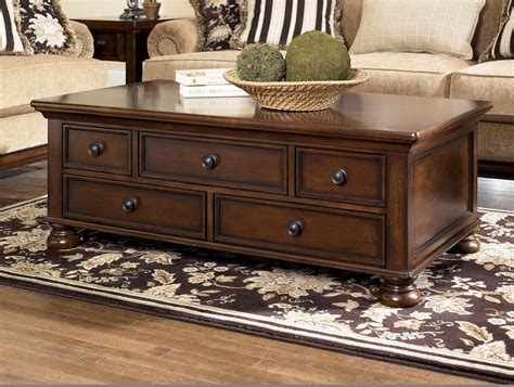 dark wood coffee table set furnitures