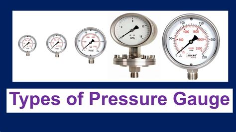 types  pressure gauge youtube