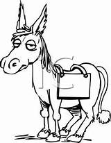Mule Coloring Ass Printable Pages Getcolorings Clipart Clip sketch template