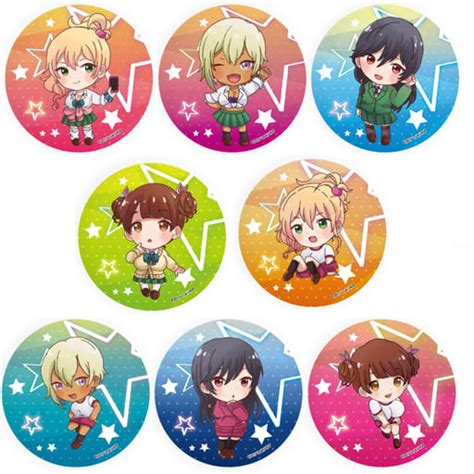 set of 8 kinds 「 my first girlfriend is a gal metal badge 」 goods