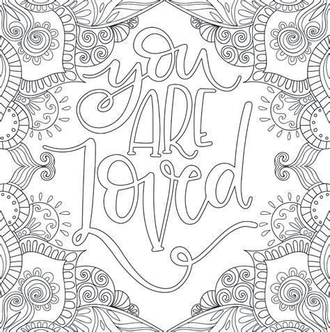inspirational quotes coloring pages  printable