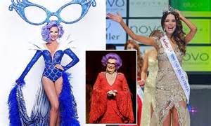 miss universe australia to represent country in dame edna