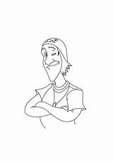Fred Smiling Categories Coloring sketch template