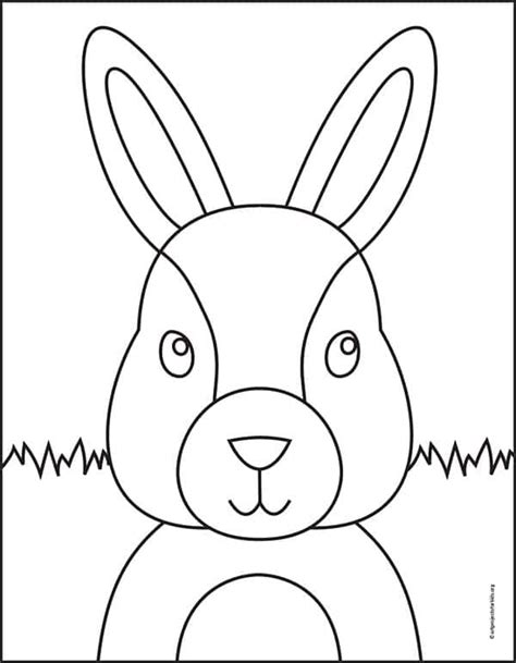 easy   draw  bunny tutorial  bunny face coloring page