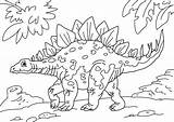 Stegosaurus Dinosaur sketch template