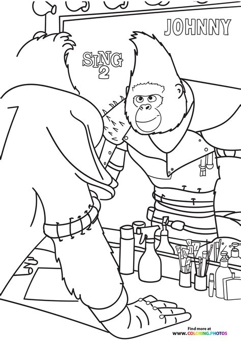 johnny sing printable coloring page ariannateaguirre
