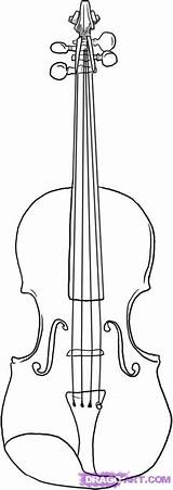 Violin Draw Drawing Step Cello Template Outline Coloring Drawings Learn Music Tattoo Pages Minimalist Sketch Instrument Printable Kolorowanki Stencil Instruments sketch template