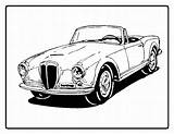 Coloring Pages Cars Muscle Comments Classic Car sketch template