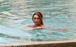 lauren goodger shows off her pert derriere and tiny waist in skimpy