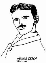Tesla Nikola Drawing Getdrawings So sketch template