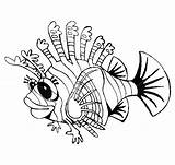 Lionfish Coloring Pages Beautiful Getcolorings Getdrawings sketch template