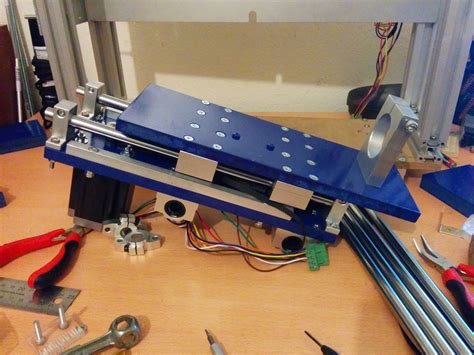 diy projects diy cnc build  switzerland finished mechanical structure details