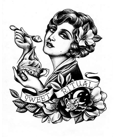 Sweet Ritual Pin Up Traditional Tattoo Tats Great 79968 Hot Sex Picture