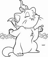 Marie Aristocats Coloring Pages Printable Disney Cat Colouring Other Color Aristocat Getcolorings Comments Getdrawings Template Print sketch template