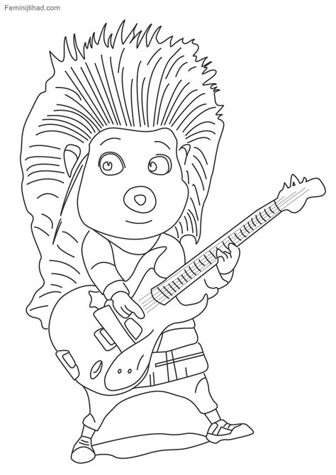 sing ash pages coloring pages