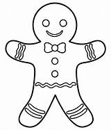 Coloring Christmas Pages Cookies Gingerbread Cookie Printable Color Printables Printablee sketch template