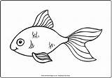 Coloring Pages Fish Goldfish Colouring Kids Outline Cute Clipart Preschool Drawing Painting Clip Line Alphabet Sea Under Cliparts Library Templet sketch template