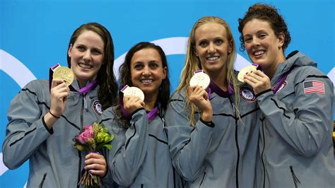 swimming u s women set a world record as they take gold the torch npr