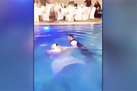 bride almost drowns when wedding dress drags her underwater daily star