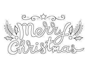 printable christmas coloring pages merry christmas coloring