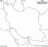 Iran Map Blank Outline Without Poltical Boundries Print sketch template