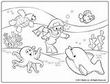 Snorkeling Coloring Pages Getcolorings sketch template