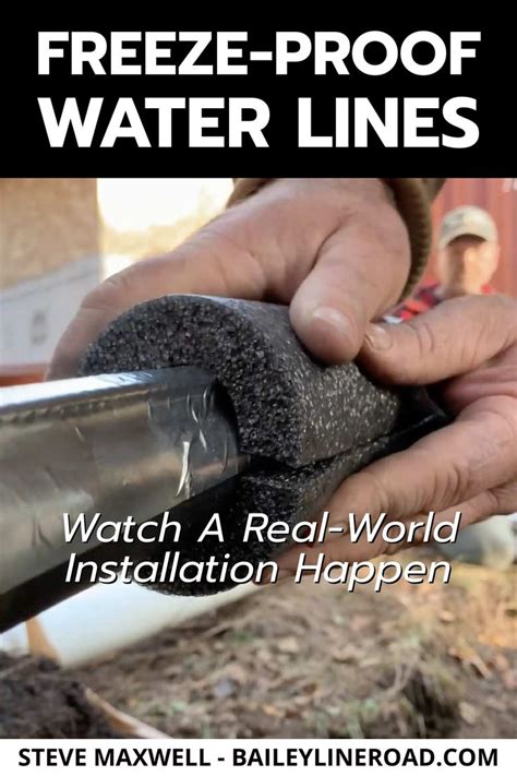 freeze proof water lines   real world installation happen baileylineroad