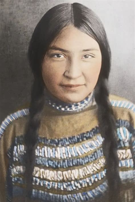 Portrait Of A Blackfeet Native American Woman Historical Snapshots