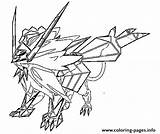 Pokemon Coloring Pages Legendary Necrozma Printable Generation Cc Print sketch template