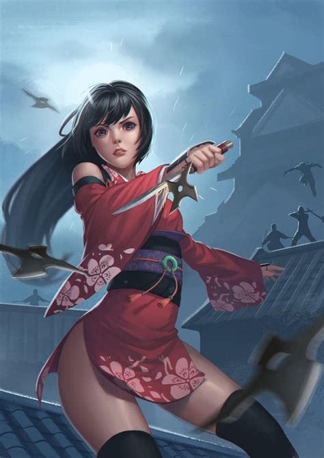 anime in 2019 female ninja ninja girl ninja art