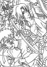 Coloring Pages Naruto Sasuke Vs Printable Kids Anime Shippuden Battle Books sketch template