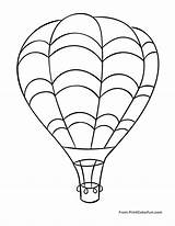 Balloon Air Hot Flying Line Drawing Coloring Sky Huge Balloons Print Color Printcolorfun Getdrawings sketch template