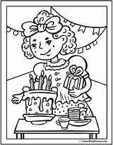 Birthday Colorwithfuzzy sketch template